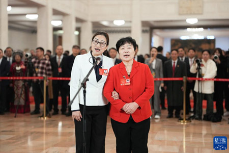 十四届全国人大三次会议第二场“代表通道”集中采访活动