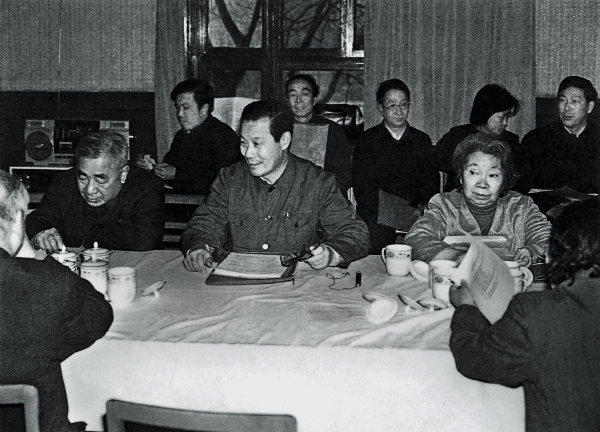 1982年3月，卢嘉锡、严东生、谢希德等在主持无码影片
科学基金委员会会议